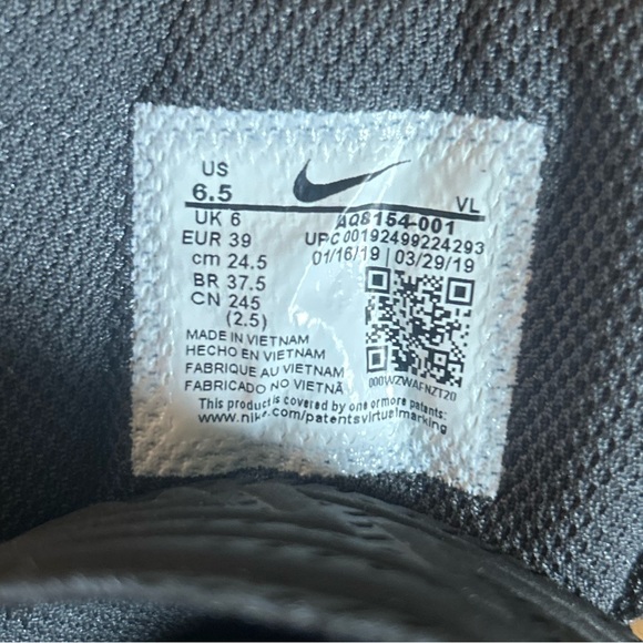 Nike Alpha Black Football Cleats size 6.5 youth/juniors - Picture 6 of 8